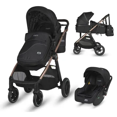 Coccolle Hapi Soley H2003 Carucior 3/1 - Jet Black